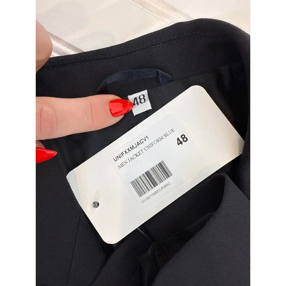 NWT Tod’s Mens Navy Blue Wool Blazer Single Breasted Sports Formal Suit Size 48